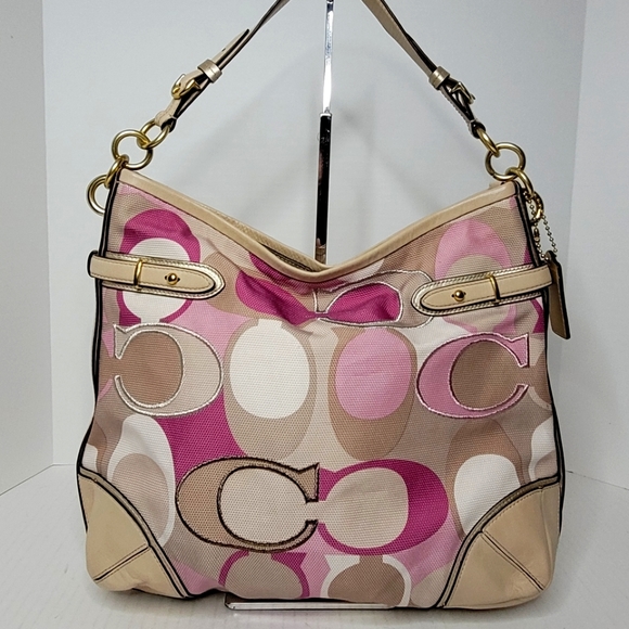 Coach Handbags - Coach Colette Signature Embroidered Scarf Print Hobo Bag J1076-16441